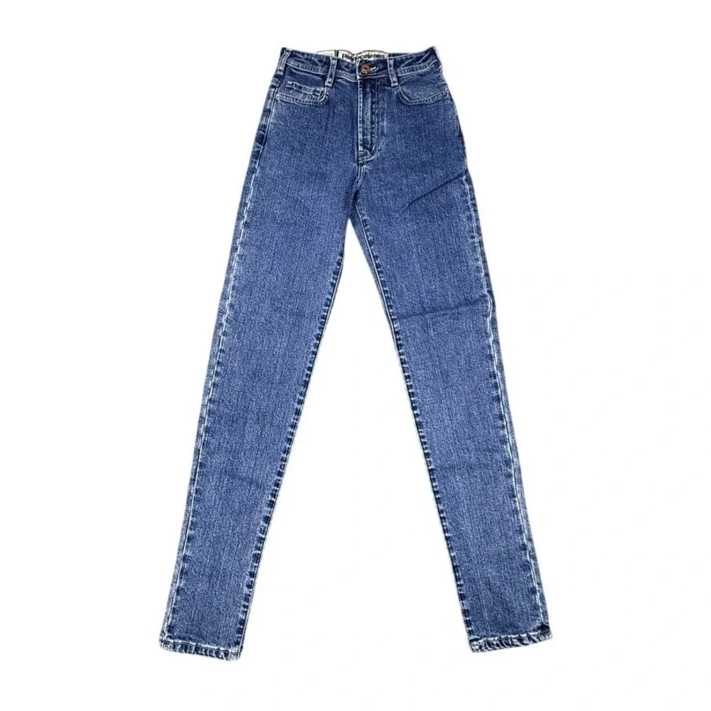 Parasuco Extreme Fit Womens High Rise Slim Leg Jeans Blue Medium Wash 30x32 NWT